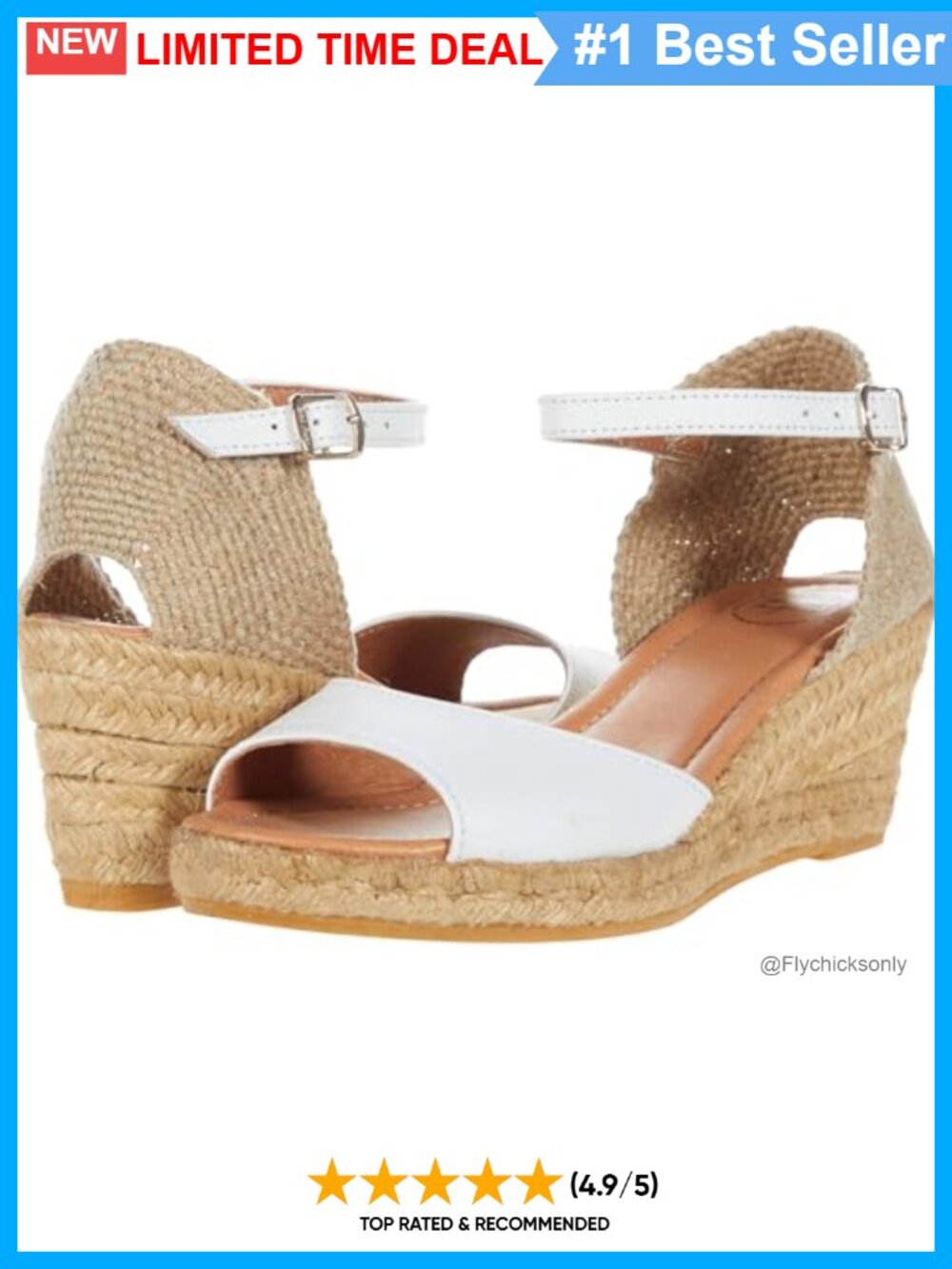 Toni Pons Llivia-P Wedge Espadrille Sandals Leather Jute Sole